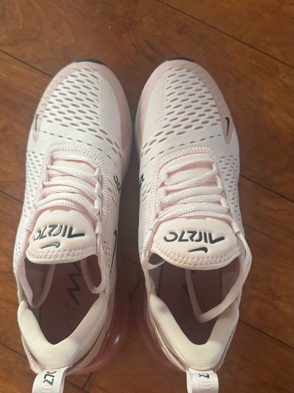 Nike Air Max 270 Women’s Sneakers - White with Pink Accents - Picture 6 of 9